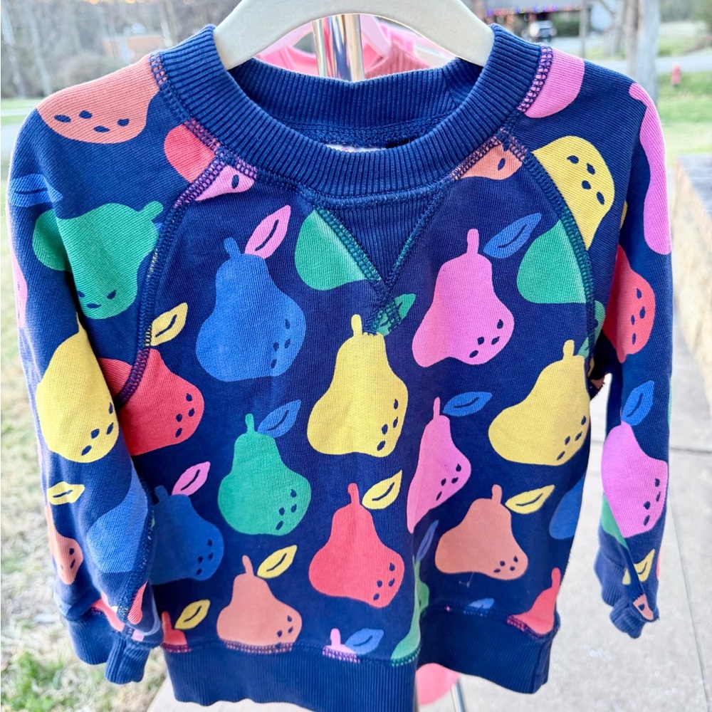Hanna Anderson Colorful Pear Pattern Kids sweatshirt